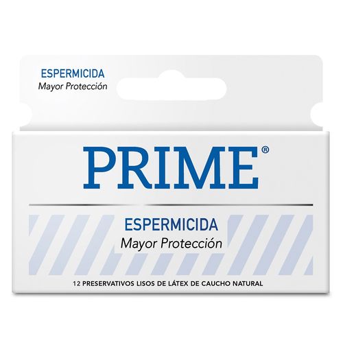 Preservativo de Látex Prime Espermicida x 12 un