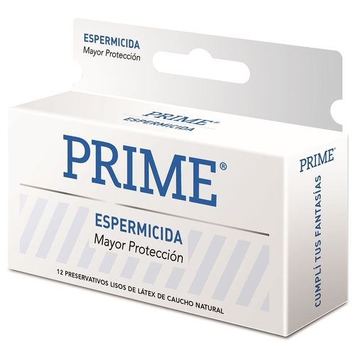 Preservativo de Látex Prime Espermicida x 12 un
