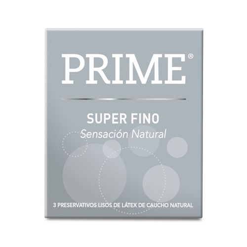 Preservativo de Látex Prime Súper Fino x 3 un