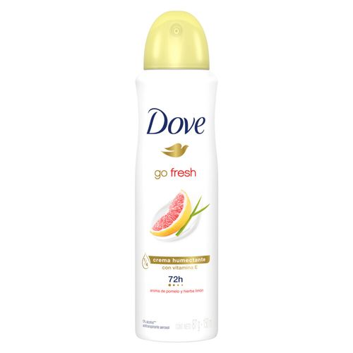 Desodorante Antitranspirante Dove Go Fresh Pomelo Limón Mujer en Aerosol x 150 ml