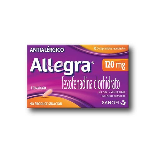 Antialérgico Allegra x 10 tabletas