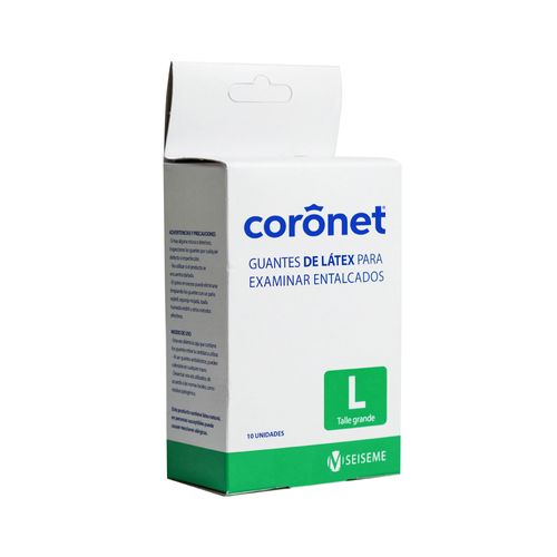 Guantes de Látex Coronet para Examinar Grande x 10 un