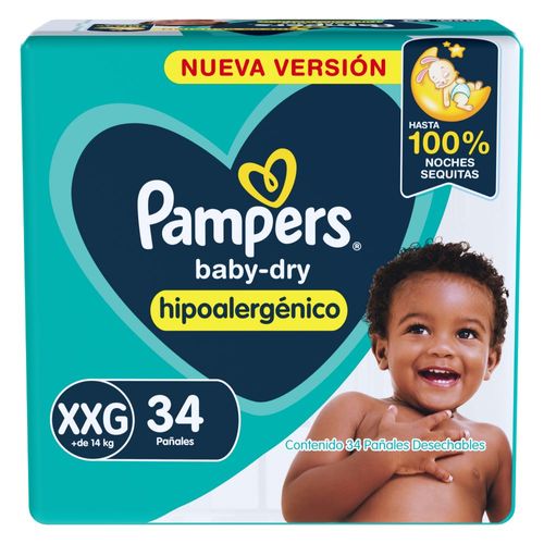 Pañales Pampers Baby Dry Hipoalergénico