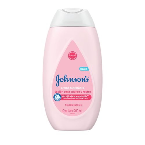 Crema Hidratante para Bebé Johnson's x 200 ml