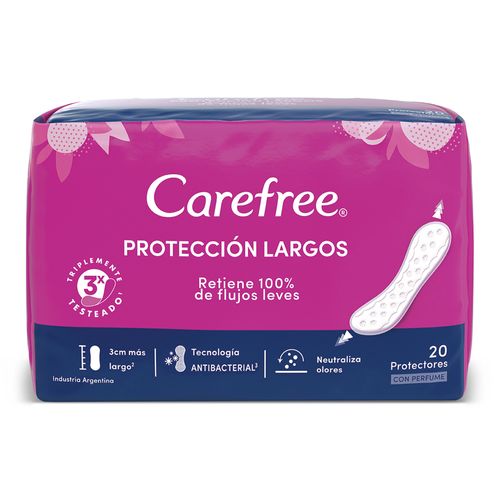 Protectores Diarios Largos x 20 un