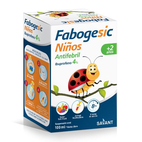 Ibuprofeno Fabogesic para Niños en Jarabe 4 % x 100 ml