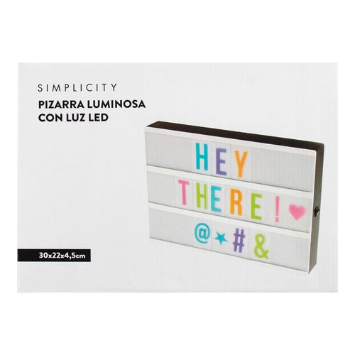 Pizarra Luminosa Simplicity con Luz Led