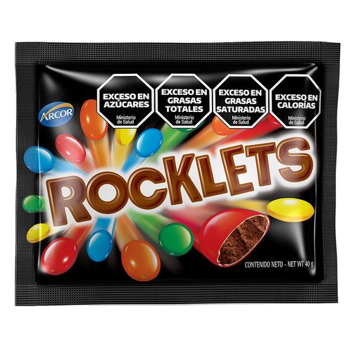 Chocolate Confitado Rocklets x 40 g