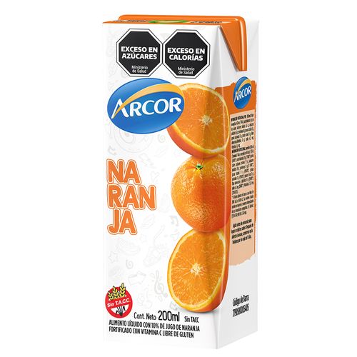 Jugo Arcor de Naranja en Tetra x 200 ml