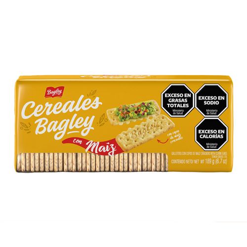 Galletitas Bagley Cereales con Maíz x 189 g