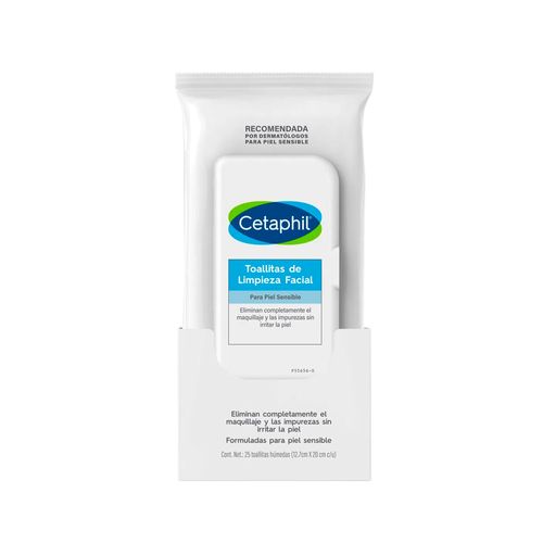 Toallitas de Limpieza Facial Cetaphil Desmaquillante x 25 un