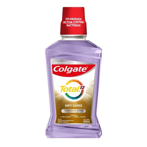 Enjuague Bucal Colgate Total 12 Antisarro x 500 ml