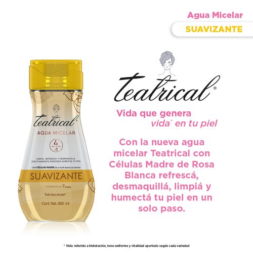 Agua Micelar Teatrical Suavizante x 600 ml