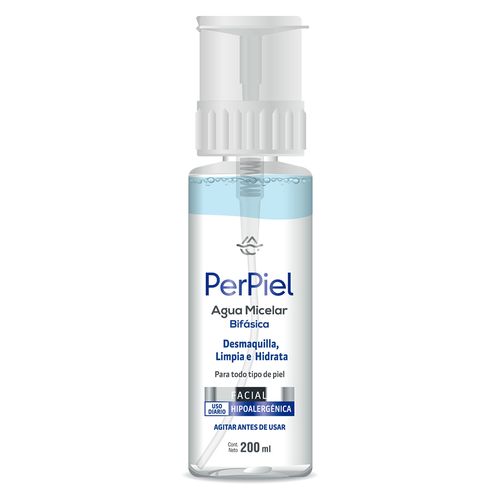 Agua Micelar Perpiel Bifásica sin Fragancia x 200 ml