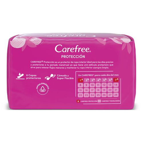 Protectores Diarios Carefree Protección Original x 20 un