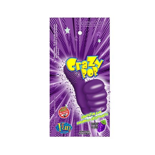Chupetín Crazy Pop Uva x 12 g