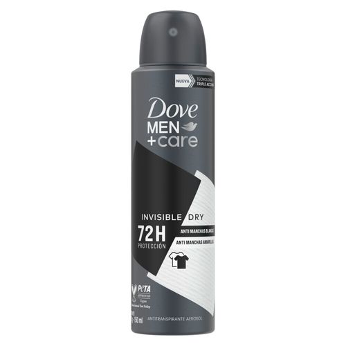 Antitranspirante Dove Men Invisible Dry en Aerosol x 150 ml