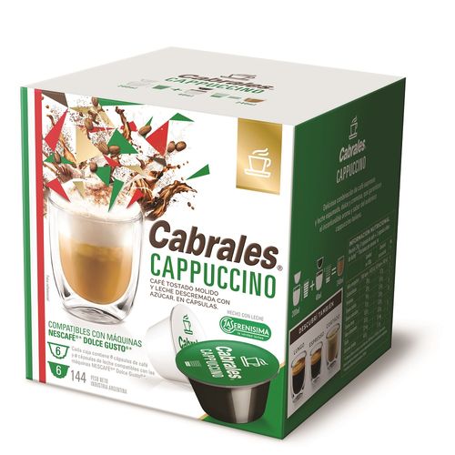 Café en Cápsulas Cabrales Cappuccino x 6 un