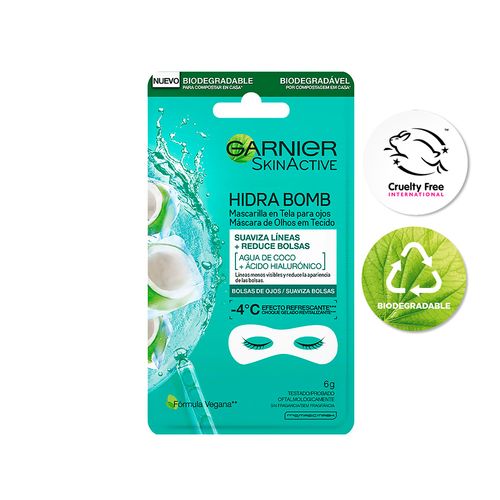 Mascarilla  para Ojos Garnier Coco Biodegradable  x 1 un