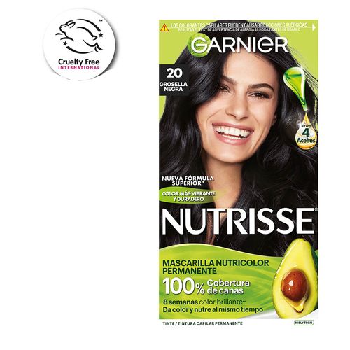 Kit Coloración Permanente Nutrisse Clásicos 20 Grosella Negra x 45 g