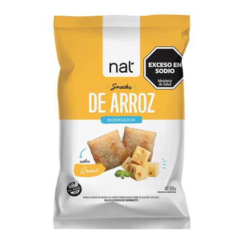 Bizcochos de arroz Nat sabor Queso x 50 g