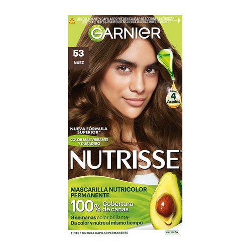 Kit Coloración Permanente Nutrisse Clásicos 53 Nuez x 45 g