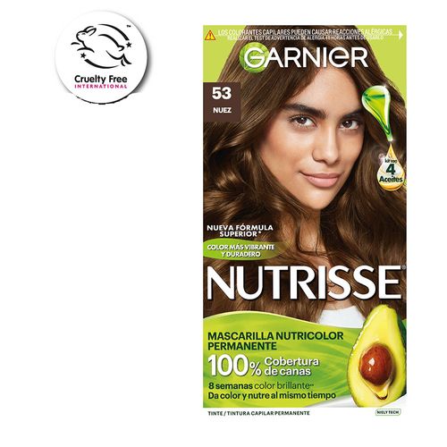 Kit Coloración Permanente Nutrisse Clásicos 53 Nuez x 45 g