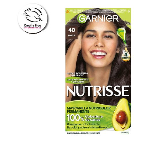 Kit Coloración Permanente Nutrisse Clásicos 40 Moca x 45 g