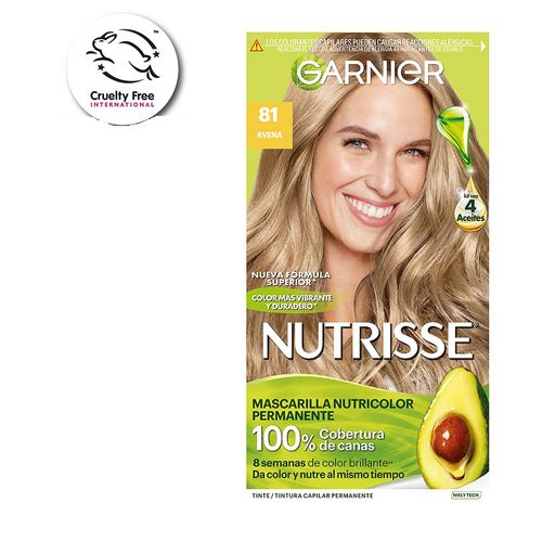 Kit Coloración Permanente Nutrisse Clásicos 81 Avena x 45 g