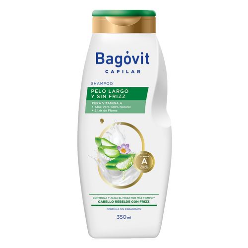 Shampoo Bagóvit Pelo Largo y Sin Frizz x 350 ml
