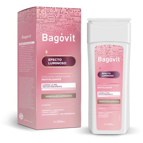 Emulsión Corporal Hidratante Bagóvit Efecto Luminoso x 200 ml