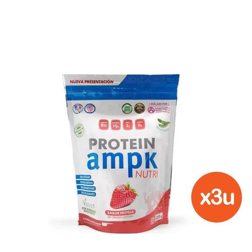 Combo Suplemento Dietario Ampk Protein Nutri x 3 un x 506 g c/u