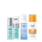 Combo-Eucerin-Espuma-Micelar-Dermatoclean---Locion-Facial-Hyaluron-Filler-Hydrating-Booster---Protector-Solar-Facial-Sun-Gel-Cream-Tono-Medio-Fps-50