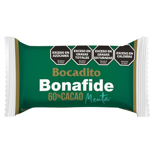 Bocadito Bonafide 60% Cacao de Menta x 18 g