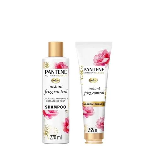 Combo Pantene Nutrient Blends Instant Frizz Control Rosas