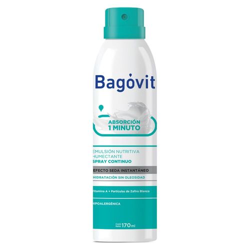 Emulsión Spray Continuo Bagóvit A Absorción en 1 minuto x 170 ml