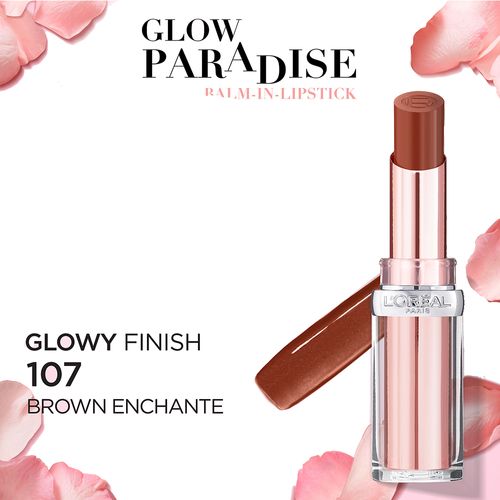 Bálsamo Labial L'Oréal París Glow Paradise 107 Brown Enchante