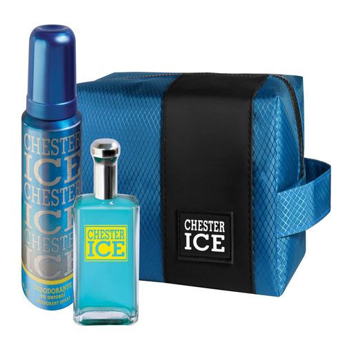 Set Chester Neceser + EDT Ice x 60 ml + Desodorante x 150 ml