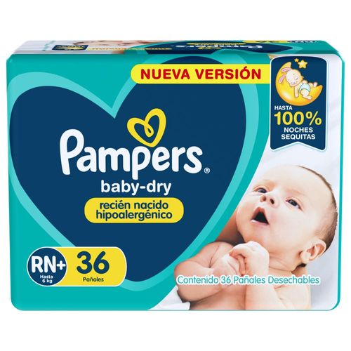 Pañales Pampers Baby Dri Recien Nacido x 36 un