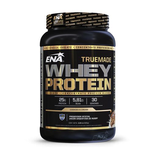 Suplemento Deportivo Ena Whey Protein True Made Cookies and Cream x 930 g