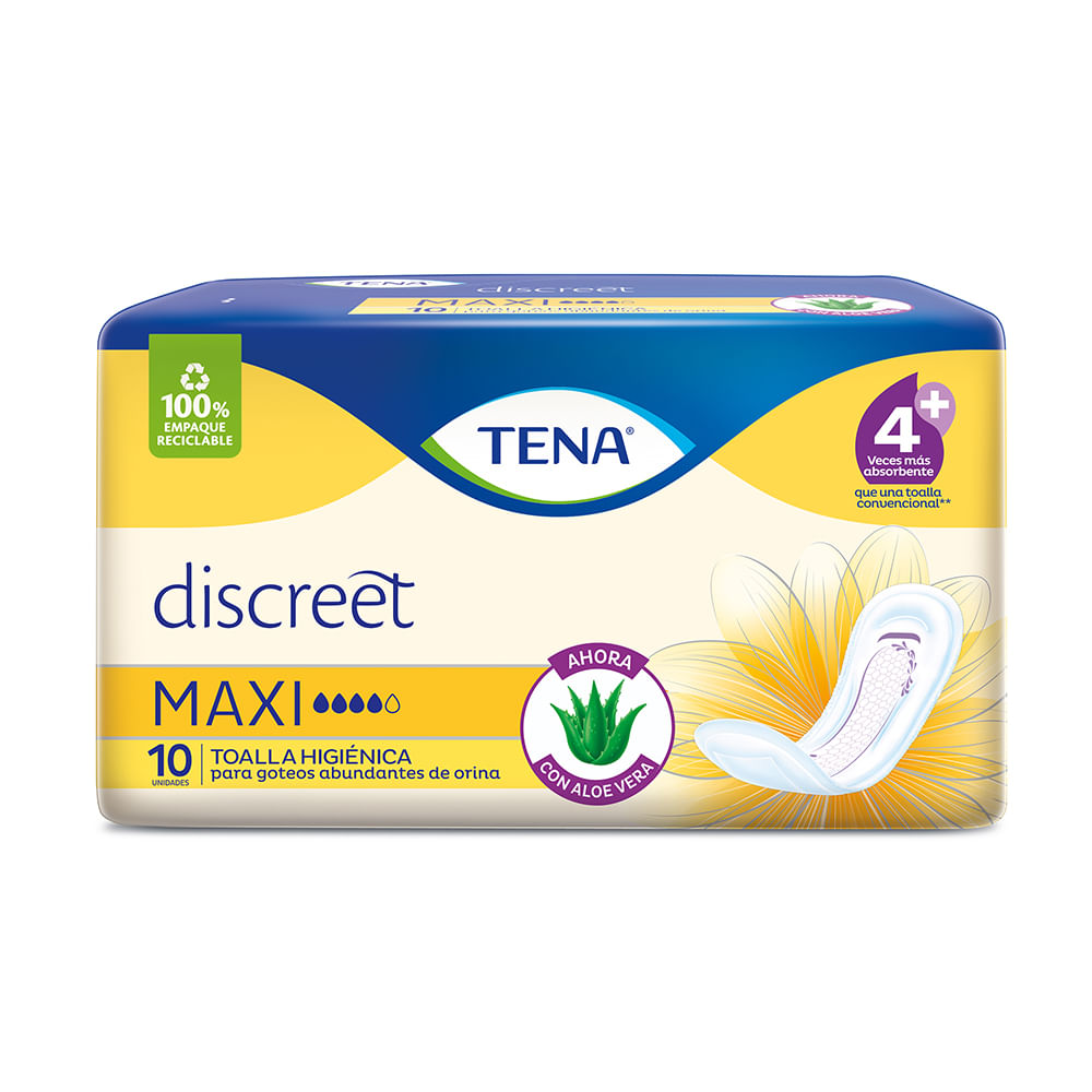Toalla TENA Discreet maxi x10