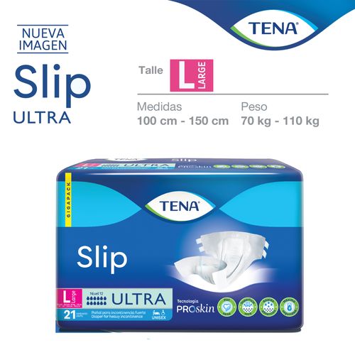 Pañal TENA slip Talle L x 21 un