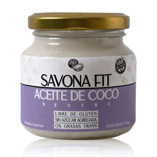 Aceite de Coco Savona Fit Neutro x 180 g