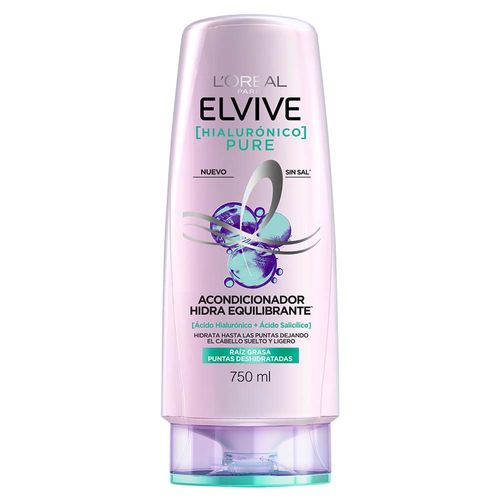 Acondicionador Elvive Hialurónico Pure x 750 ml