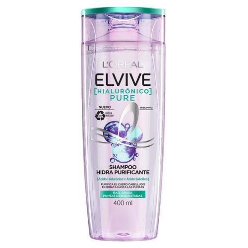 Shampoo Elvive Hialurónico Pure x 400 ml