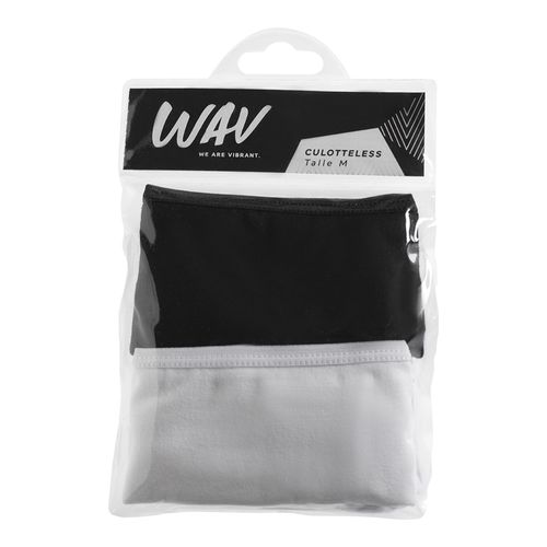 Culotteless Wav Negro y Blanco x 2 un