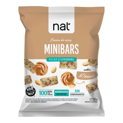 Barras de Arroz Nat Minibars Marroc x 50 g