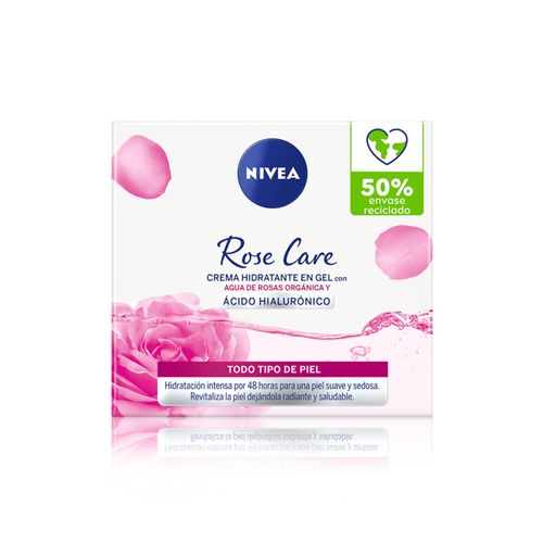 Crema Facial Hidratante en Gel Nivea Rose Care para Todo Tipo de Piel x 50 ml