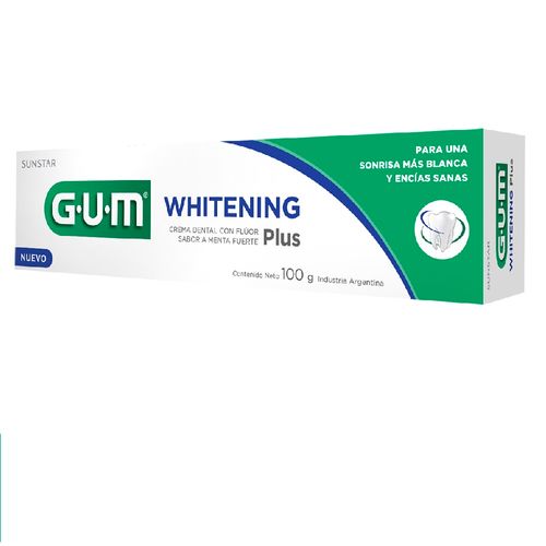 Pasta Dental Gum Whitening Plus con Fluor y Menta 100 g