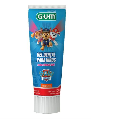 Gel Dental para Niños Gum Paw Patrol sabor Bubble x 100 g